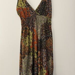 Multicolor Paisley Women Dress